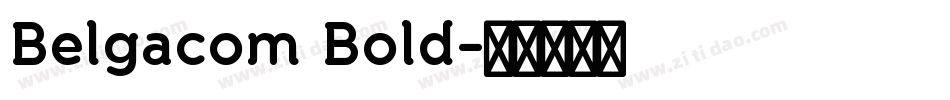 Belgacom Bold字体转换
